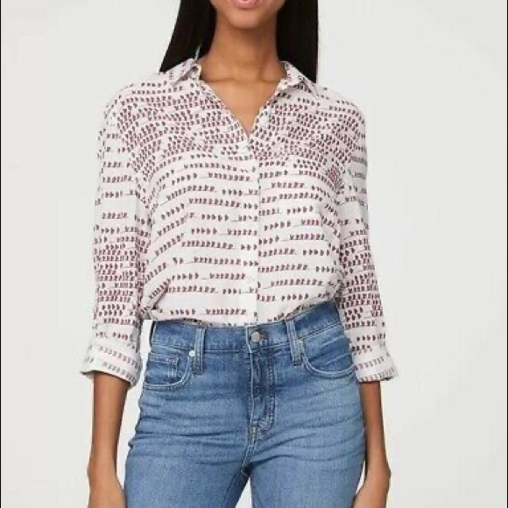 BeachLunchLounge White Heart Alanna Blouse